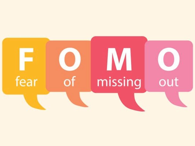 FOMO - Fear Of Missing Out graphic