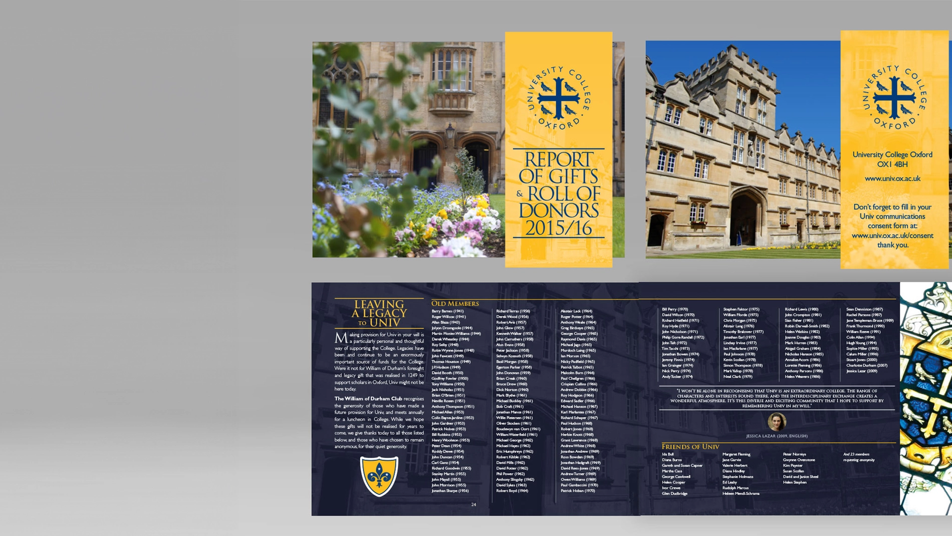 University College Oxford Leaflet