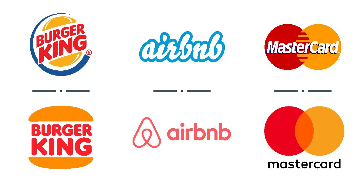 Examples Brand Redesigns; Burger king, airbnb, mastercard