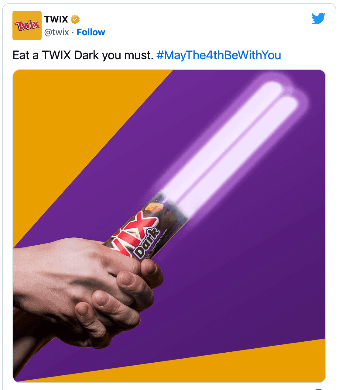 Twix and Starwars advert