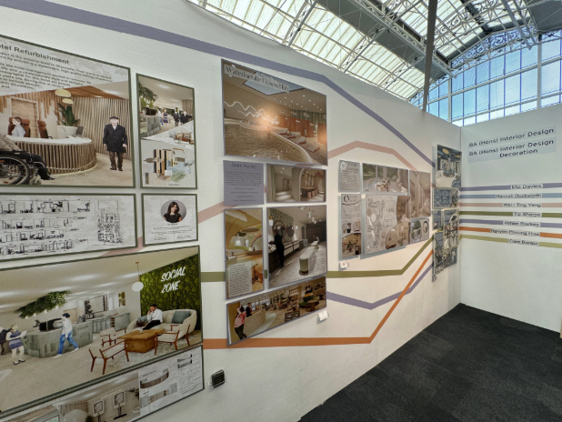 Interior design graduates - Solent University work