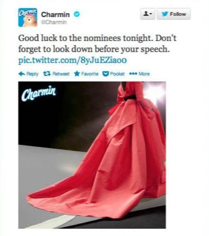 Charmin Oscar Nominee Tweet