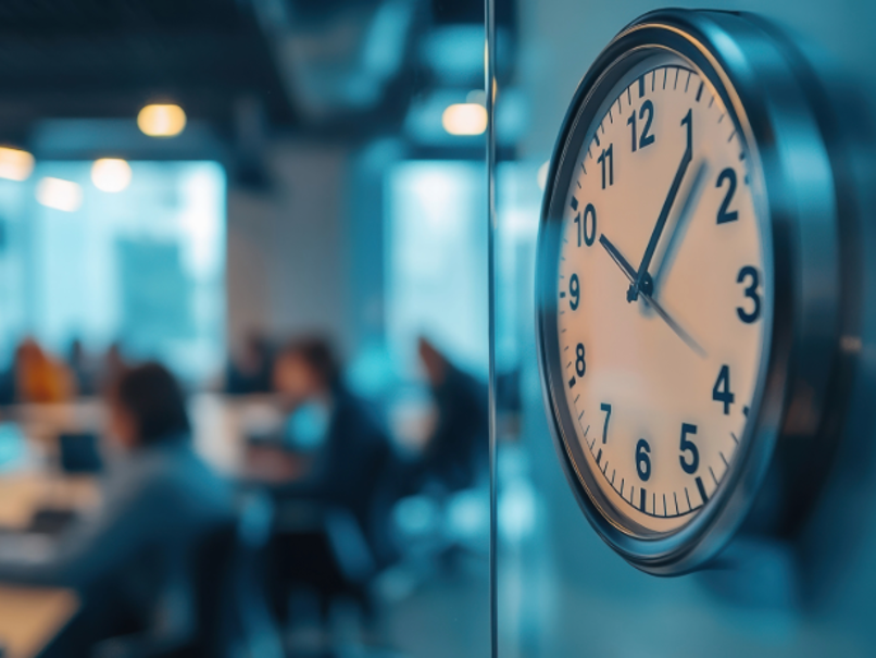 a clock on a wall