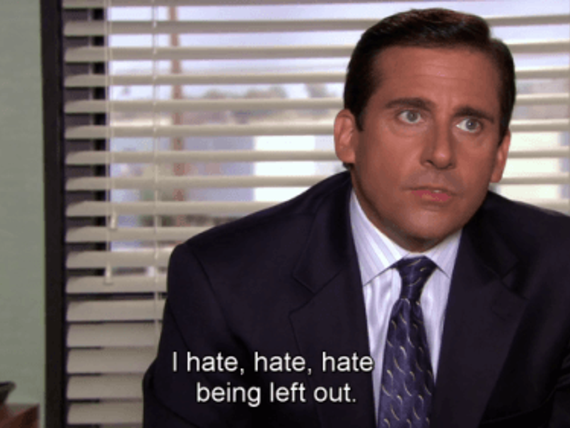 A screenshot from 'The Office' TV program 