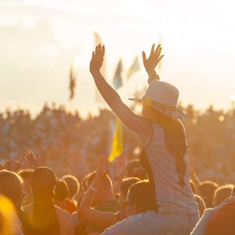 Paid social media campaign for music festival