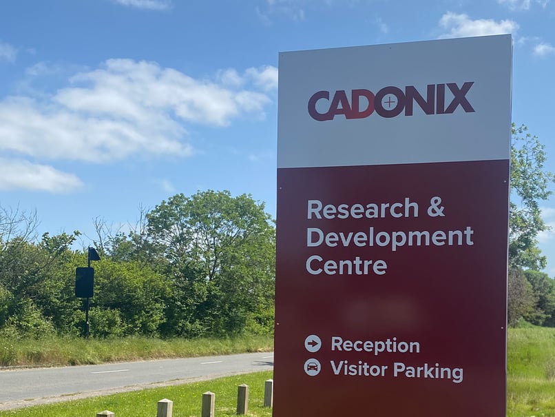 cadonix research and development centre sign