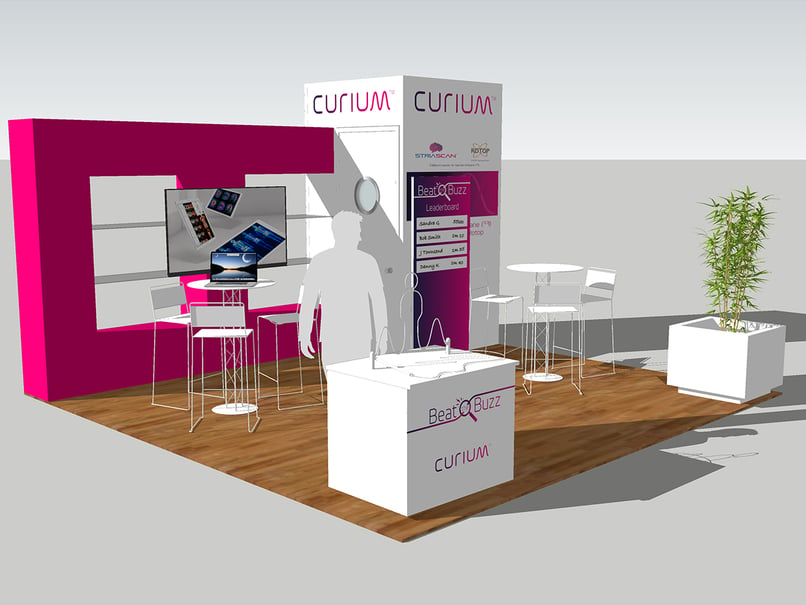 Curium stand design on 3D software