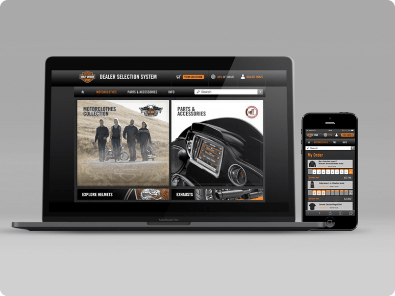 Ordering tool preview laptop and mobile