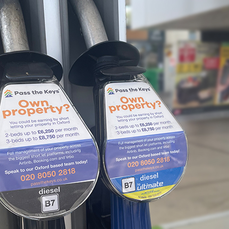 Petrol pump advertising campaign
