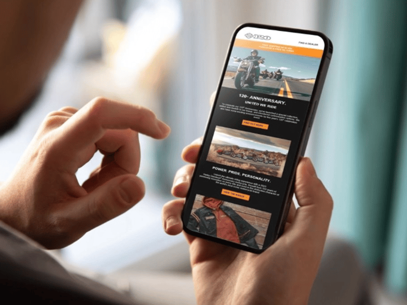 Harley Davidson Ecommerce email 