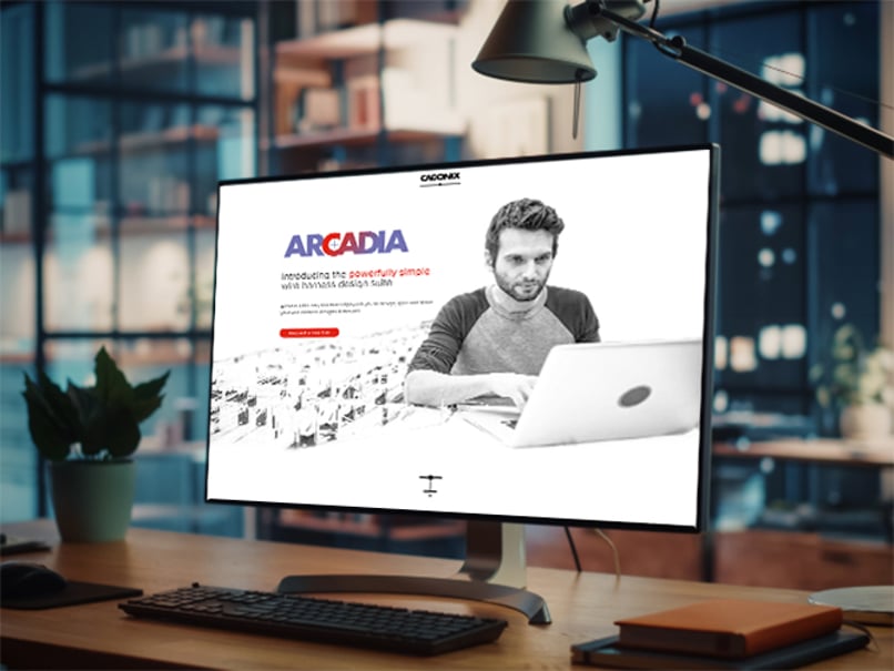 the arcadia landing page