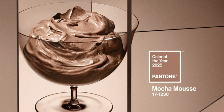 Pantone color colour of the year, mocha mousse, a brown shade